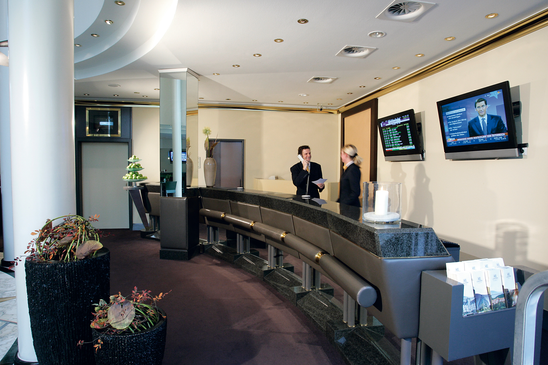 Lobby des Lindner Hotel Düsseldorf Airport.