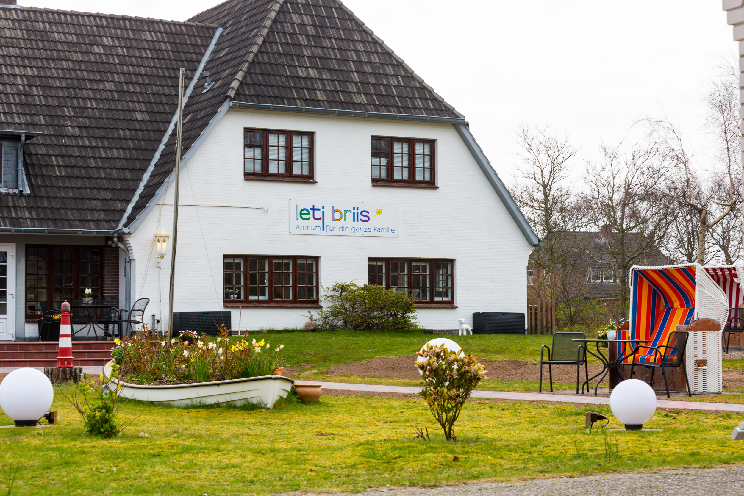 Außenansicht Hotel Letj Briis, Norddorf.
