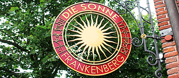 Hotel-Logo des Hotels Die Sonne Frankenberg.

