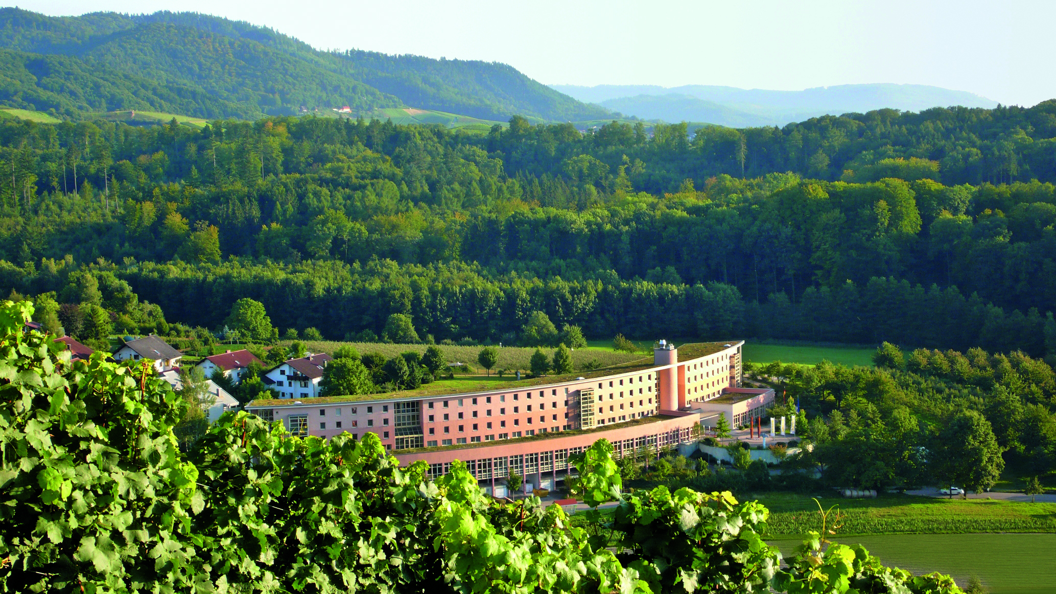 Das Hotel Vier Jahreszeiten in Durbach, Schwarzwald.
