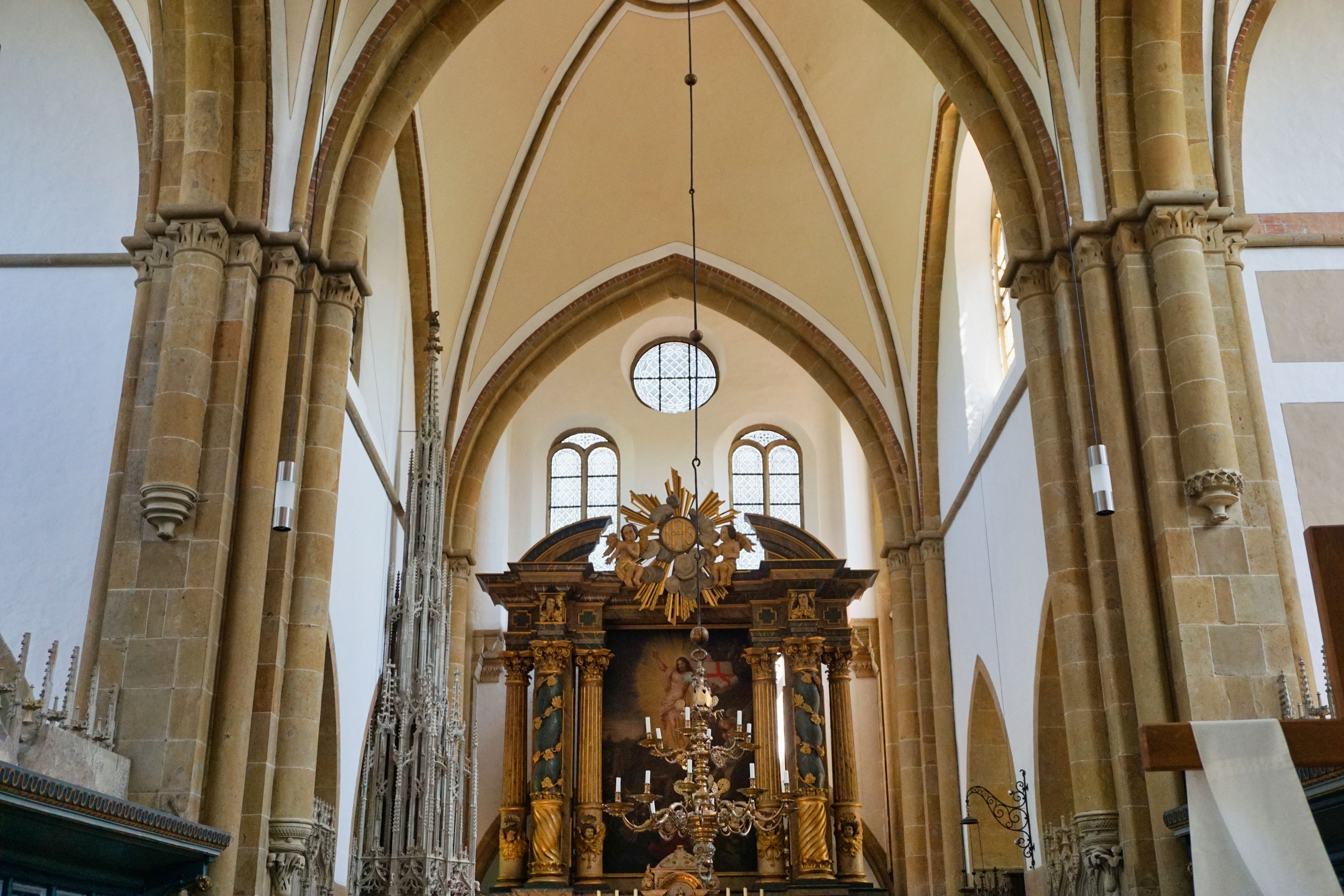 Impressionen Innenraum der Abteikirche Marienfeld, Harsewinkel.
