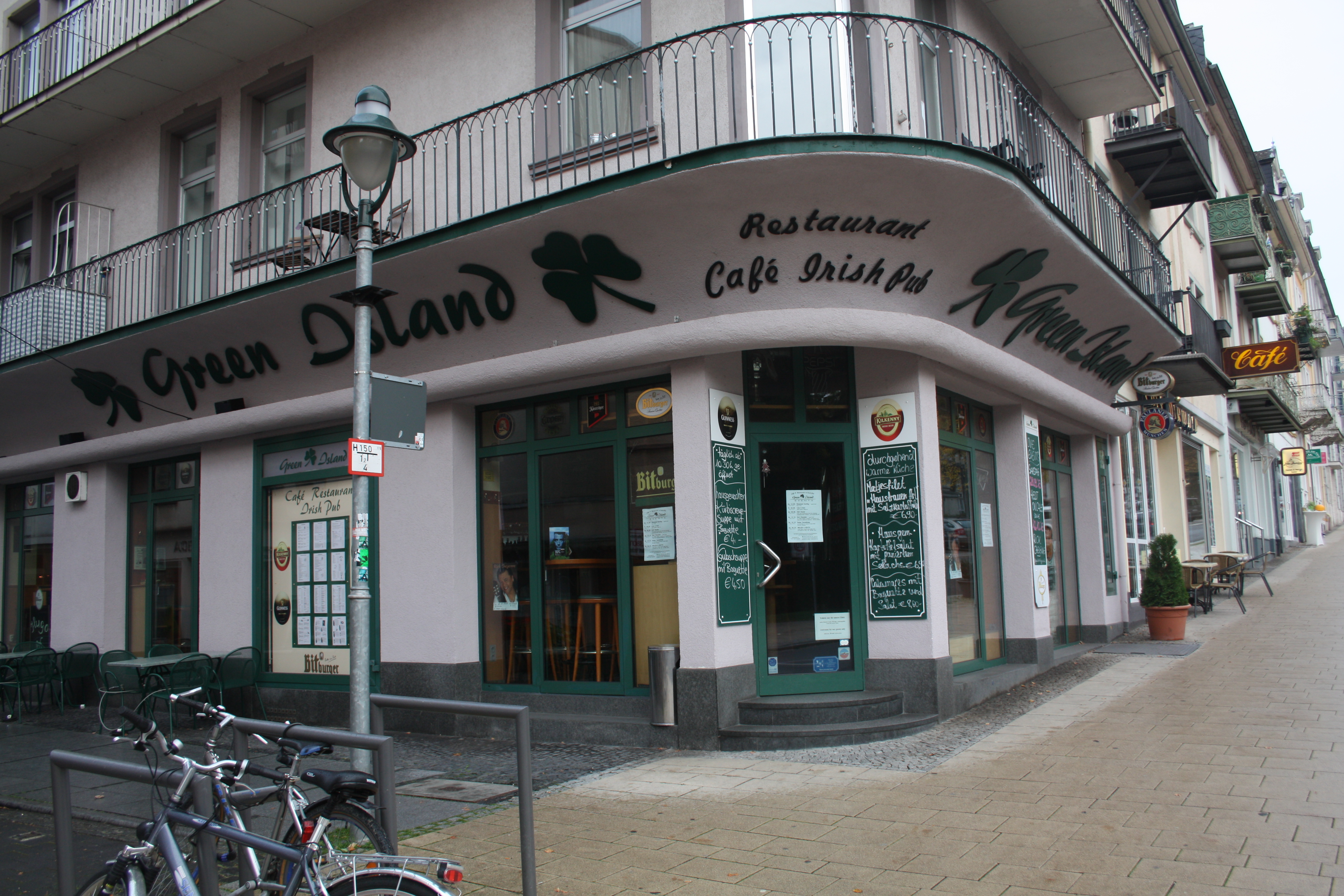 Der Irish Pub Green Island in Bad Nauheim.
