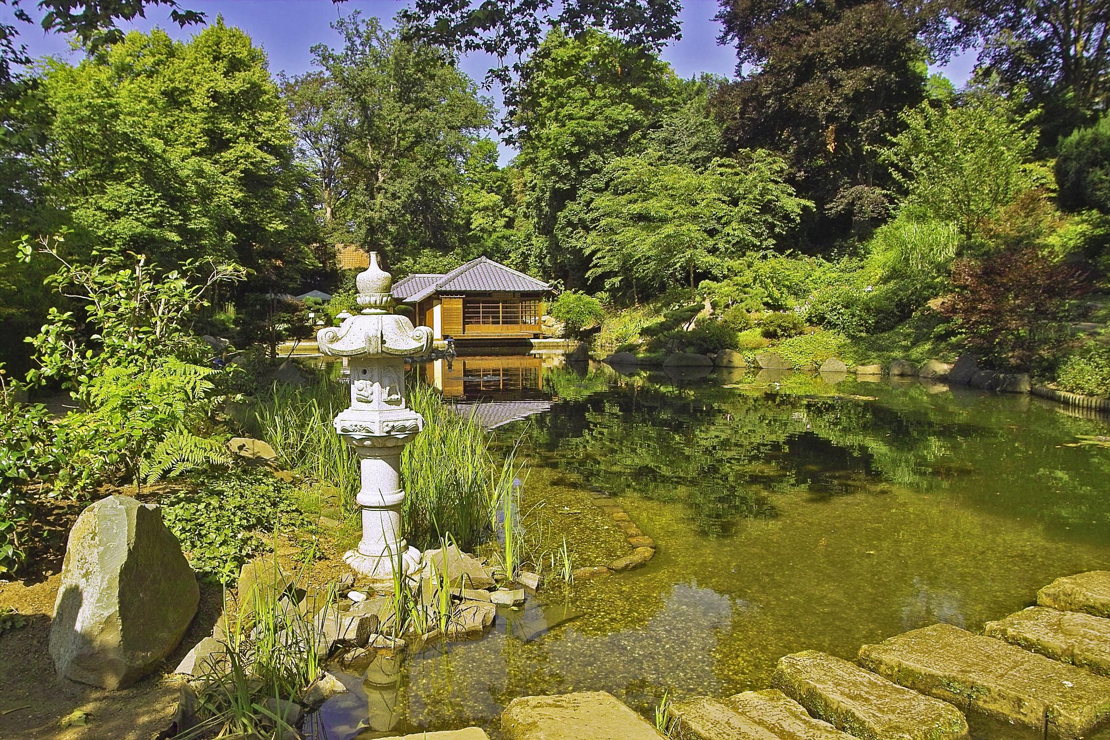 Japanischer Garten in Kaiserslautern.
