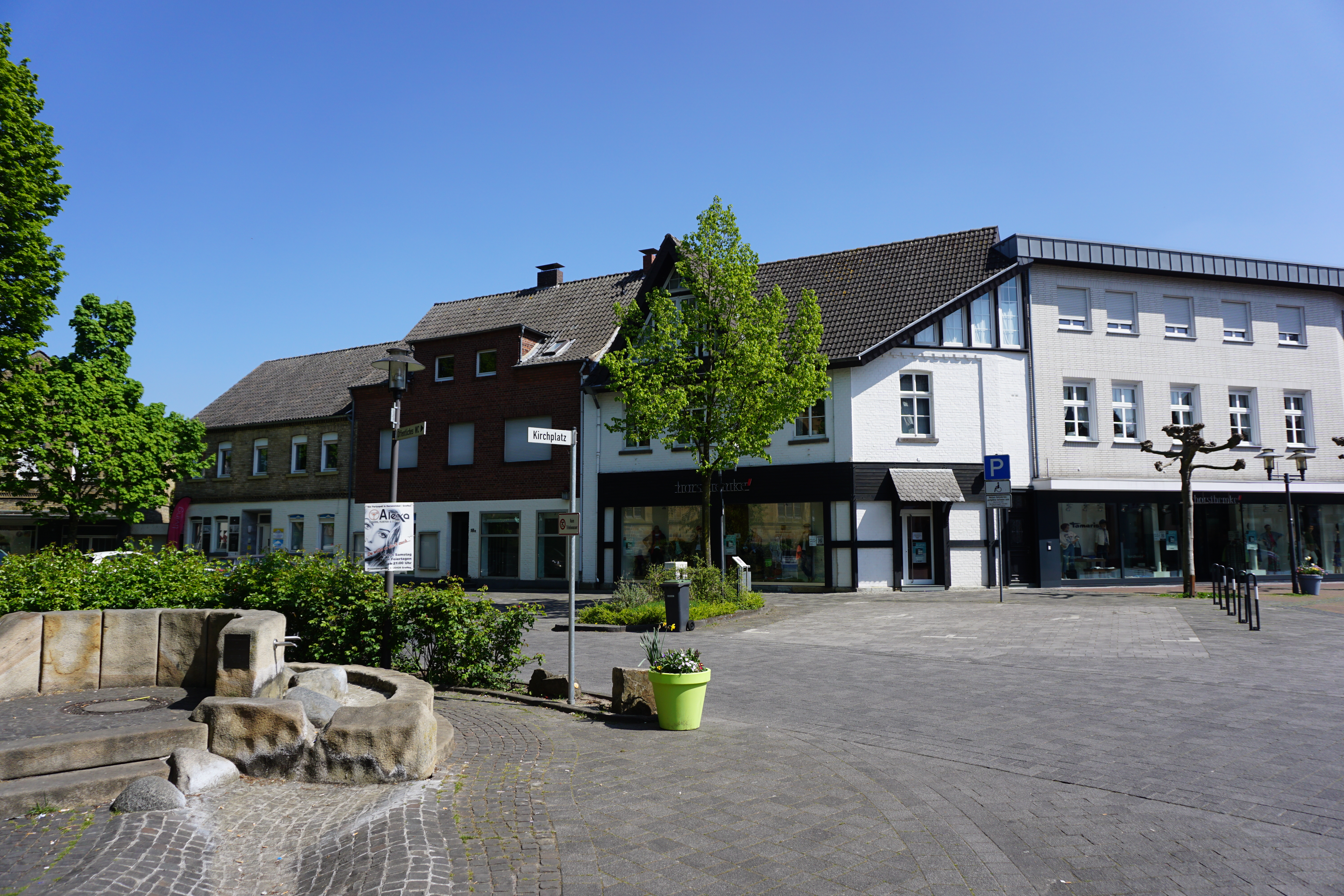 Kirchplatz von Harsewinkel.
