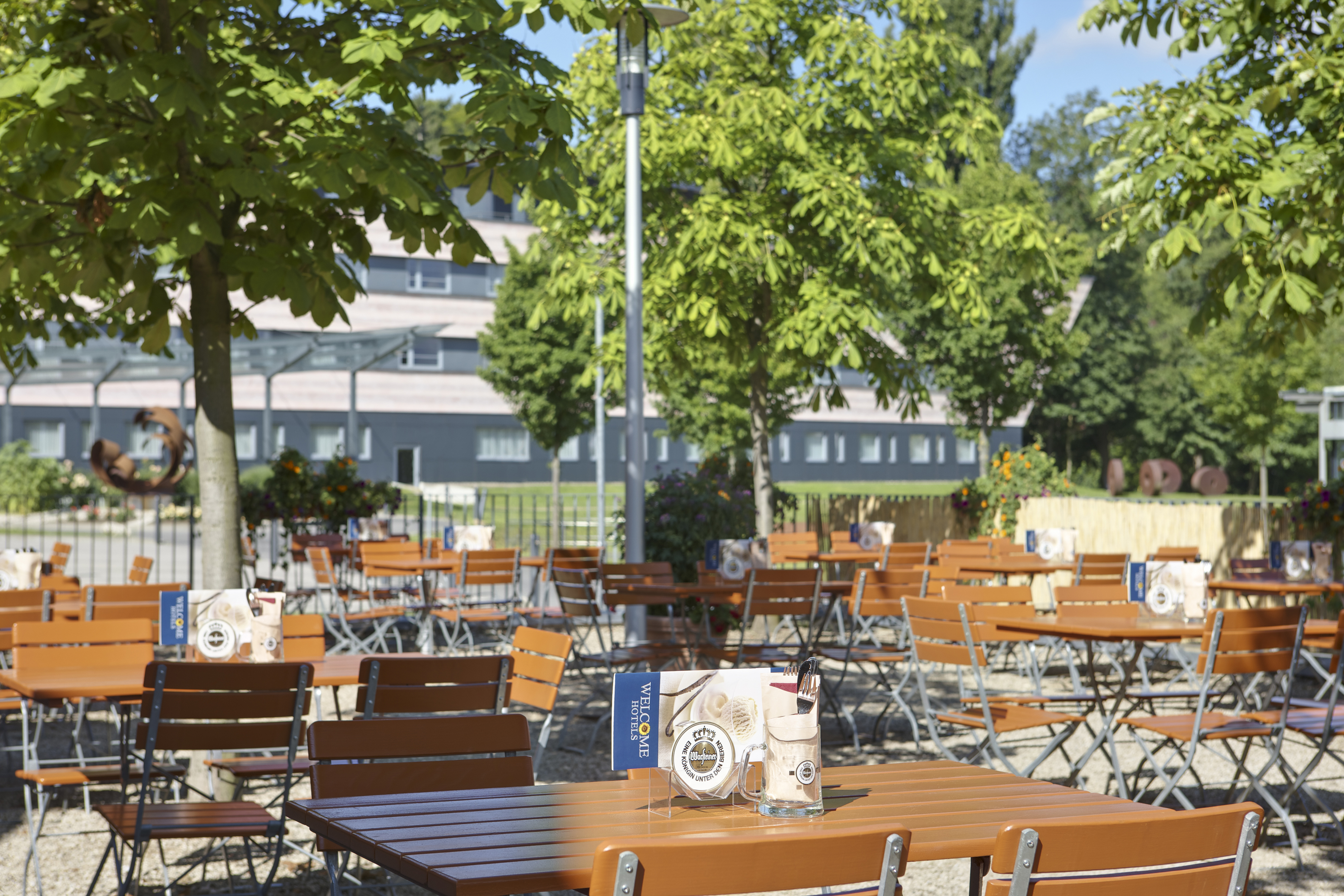 Biergarten Welcome Kongresshotel, Bamberg.
