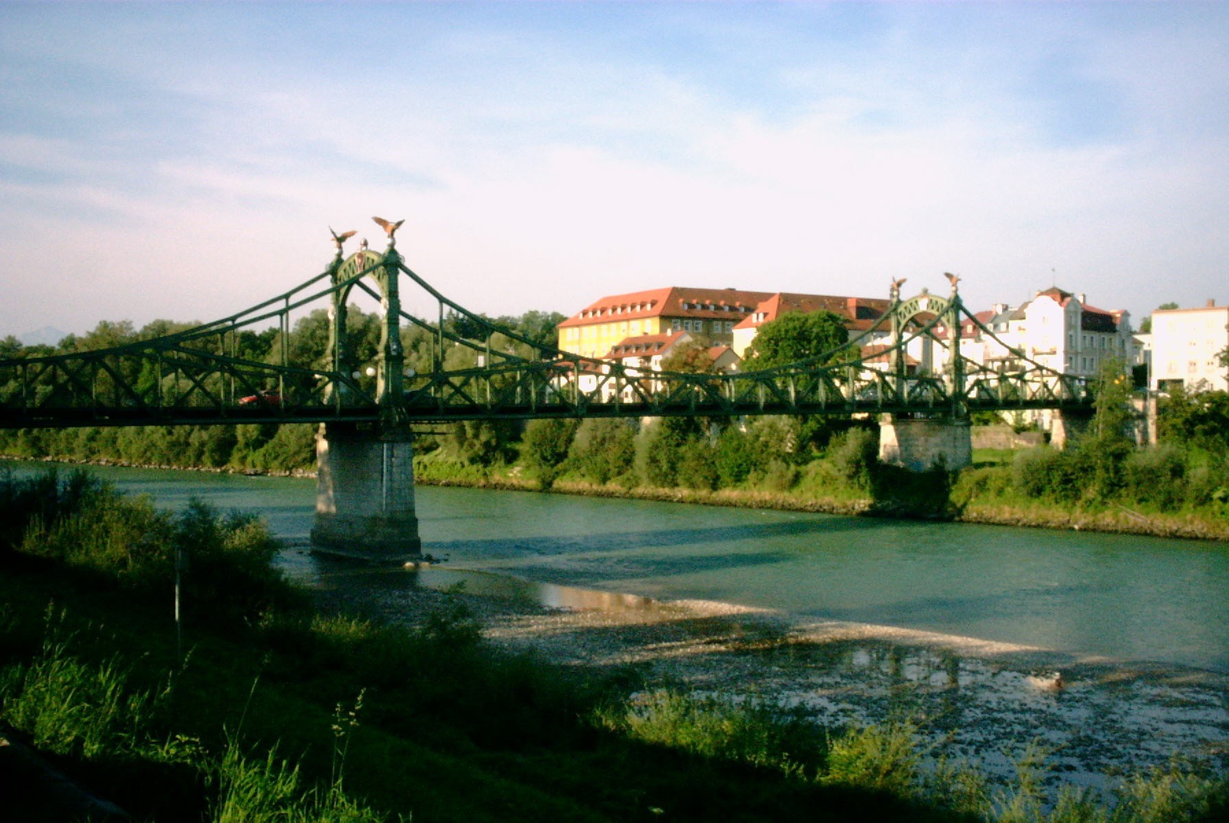 Länderbrücke in Laufen an der Salzach.

