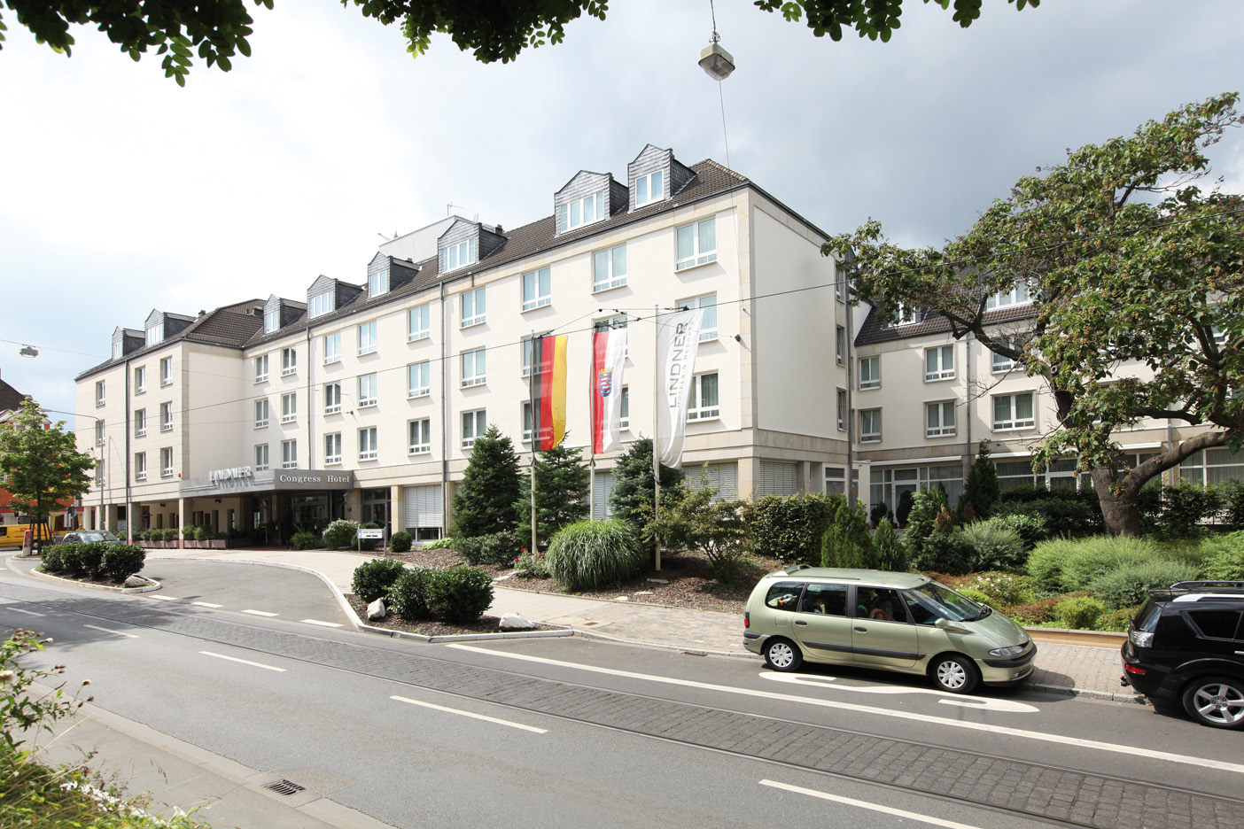 Aussenansicht des Lindner Congress Hotel Frankfurt.