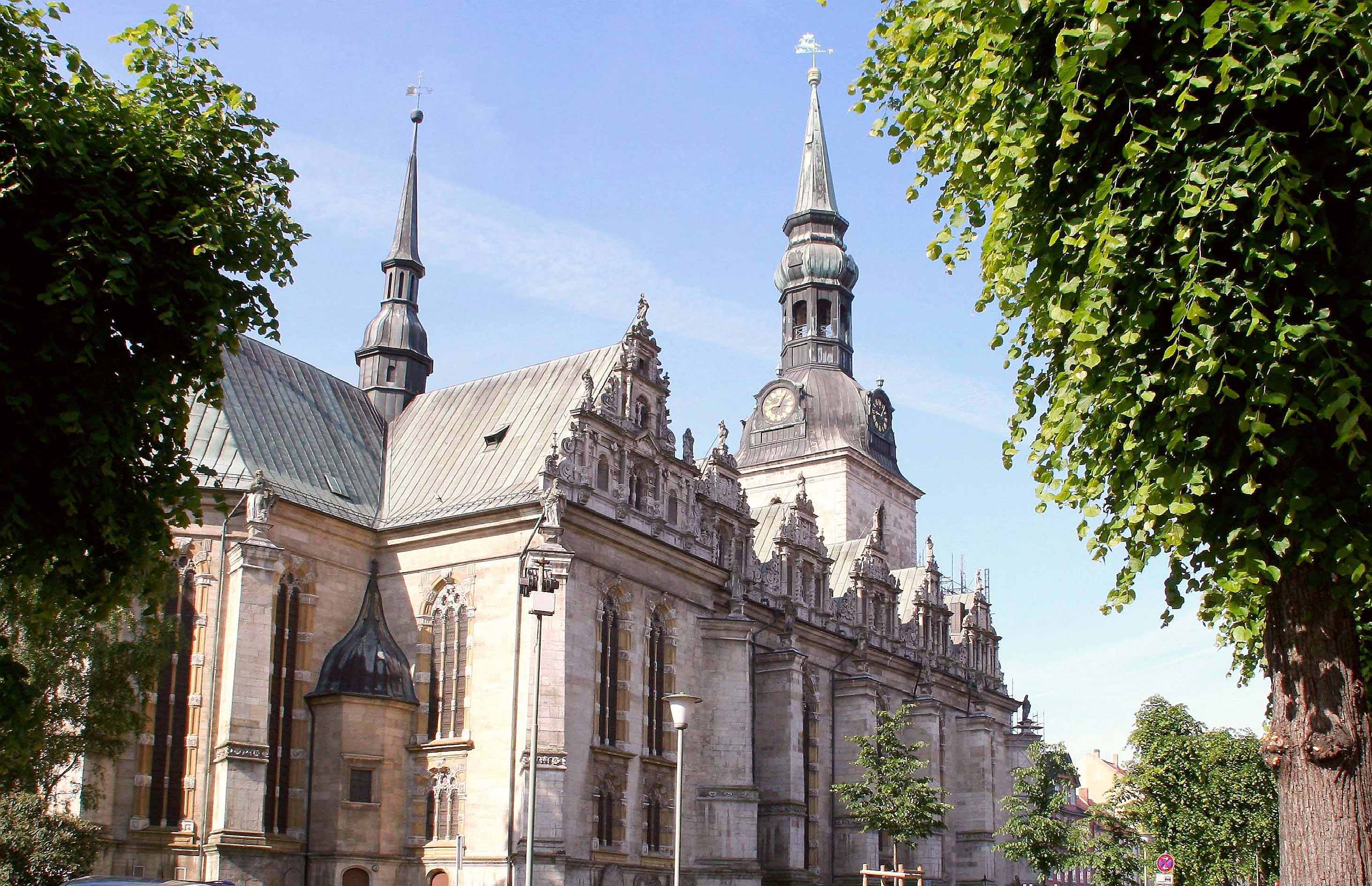 Hauptkirche (Marienkirche) Wolfenbüttel. Der Bau dieser ersten  bedeutenden protestantischen Großkirche begann 1608.
