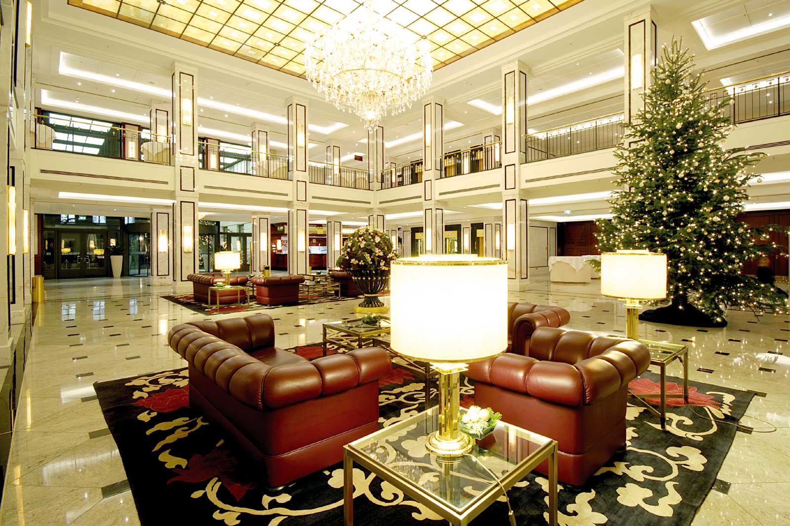 Lobby des Maritim Hotel Berlin.
