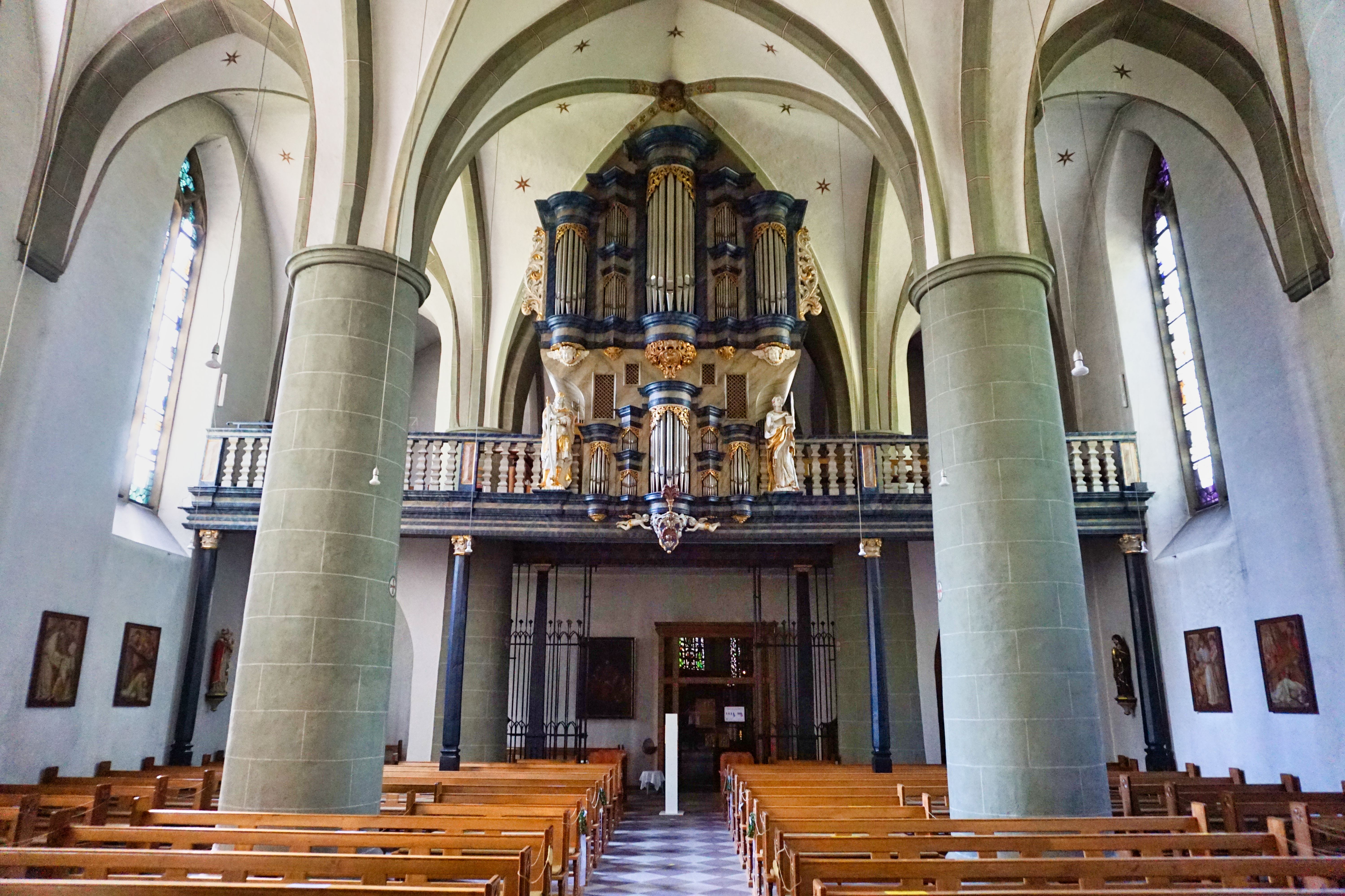Orgel der Pfarrkirche St. Laurentius in Clarholz, Herzebrock-Clarholz.
