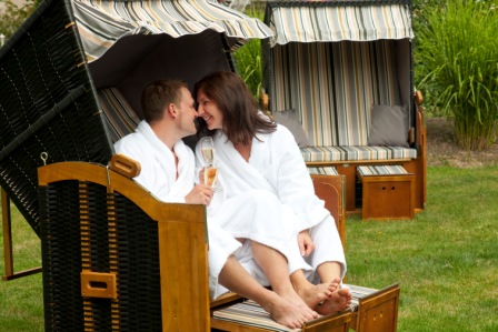 Hotel Hannover Sehnde Parkhotel Bilm im Glück: Relaxen im Standkorb.