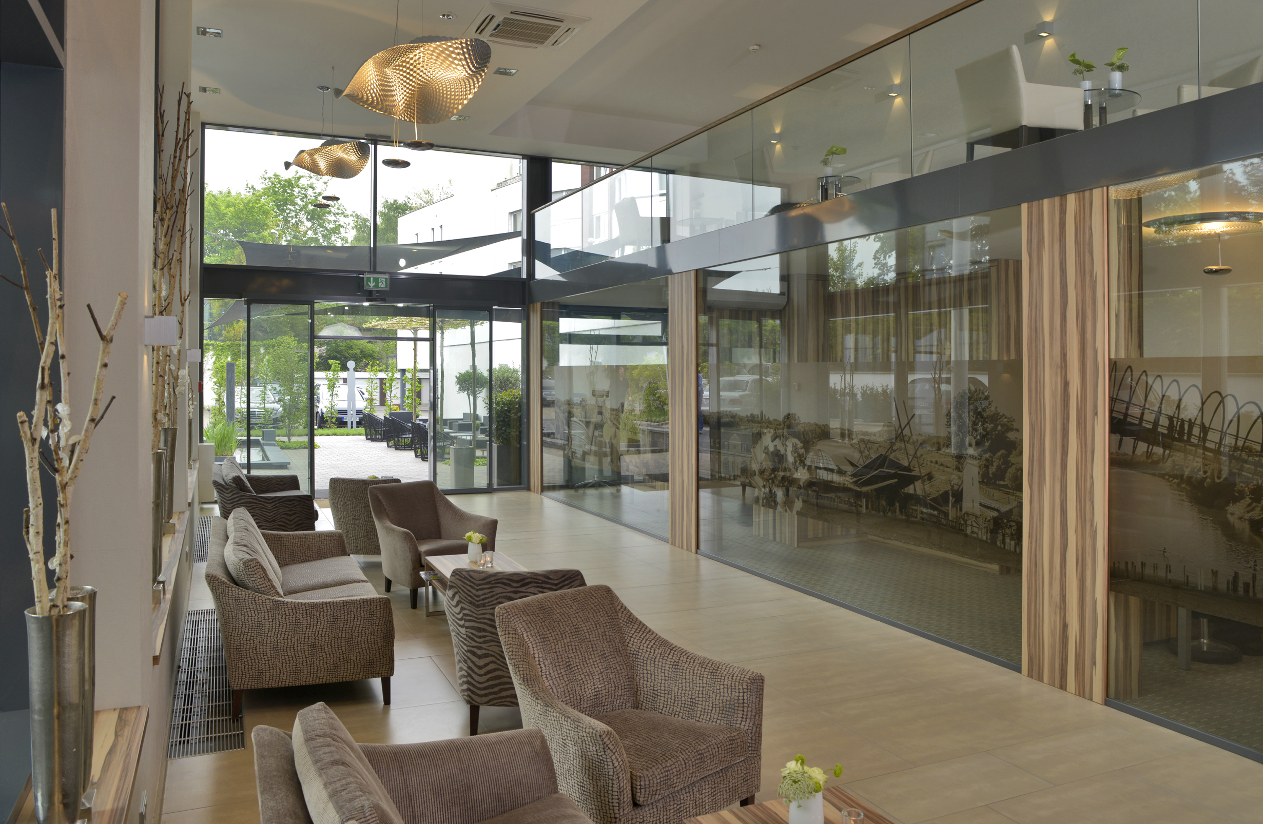 Lobby des Best Western Parkhotel Oberhausen an der Teutoburger Straße.
