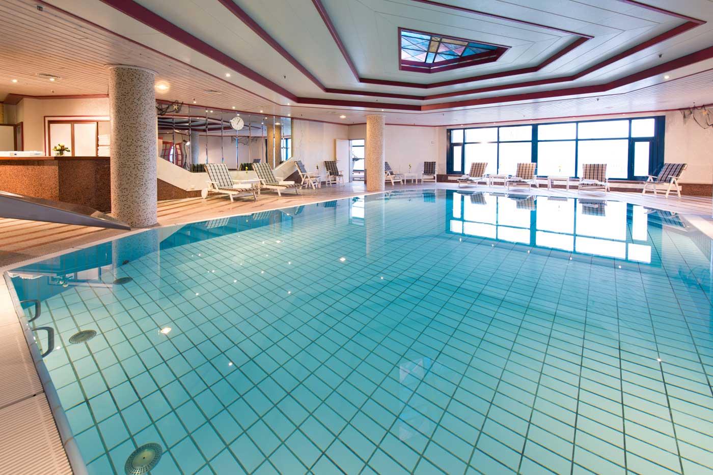 Pool vom Maritim Airport Hotel, Hannover.
