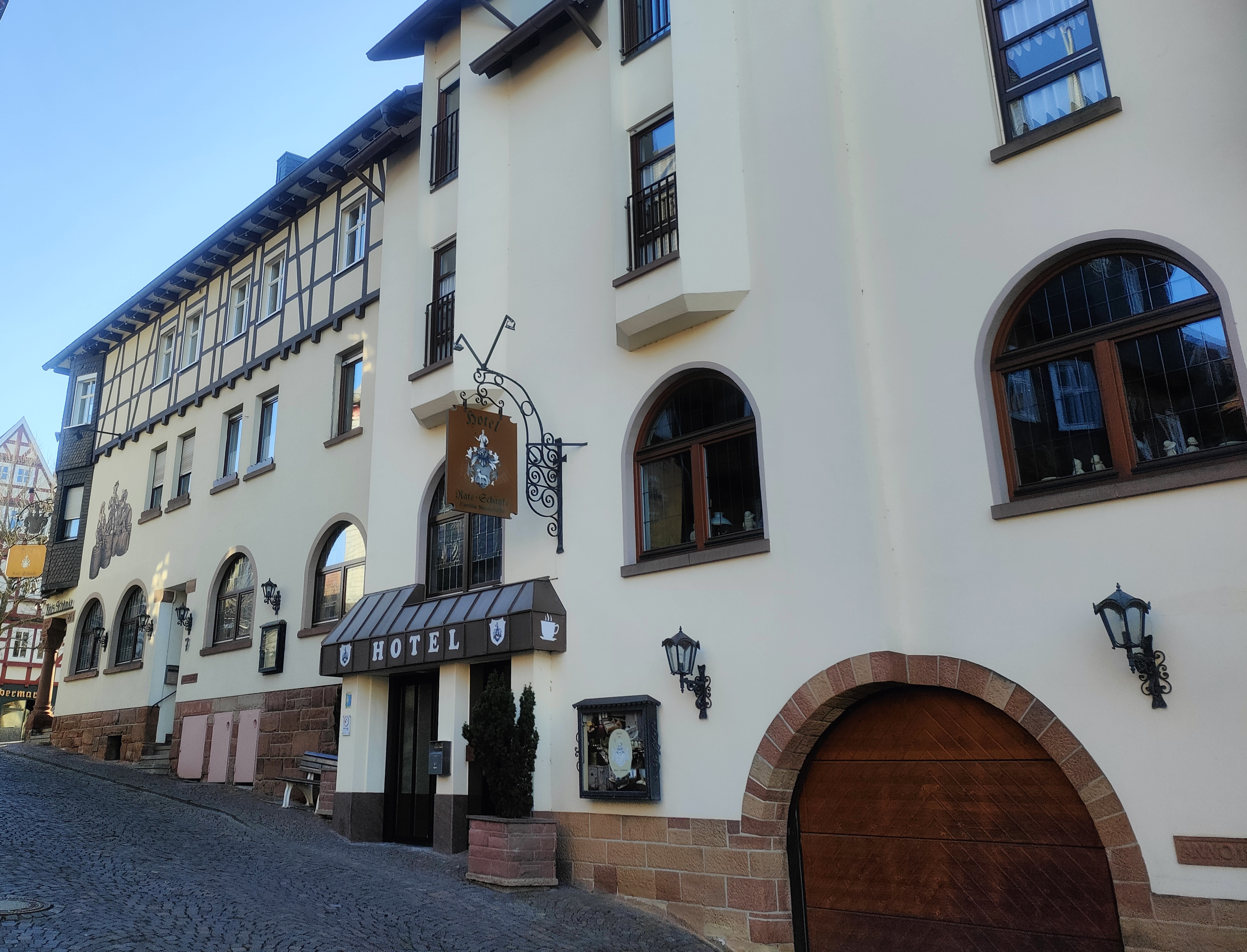 Hotel Restaurant Rats-Schänke, Frankenberg.
