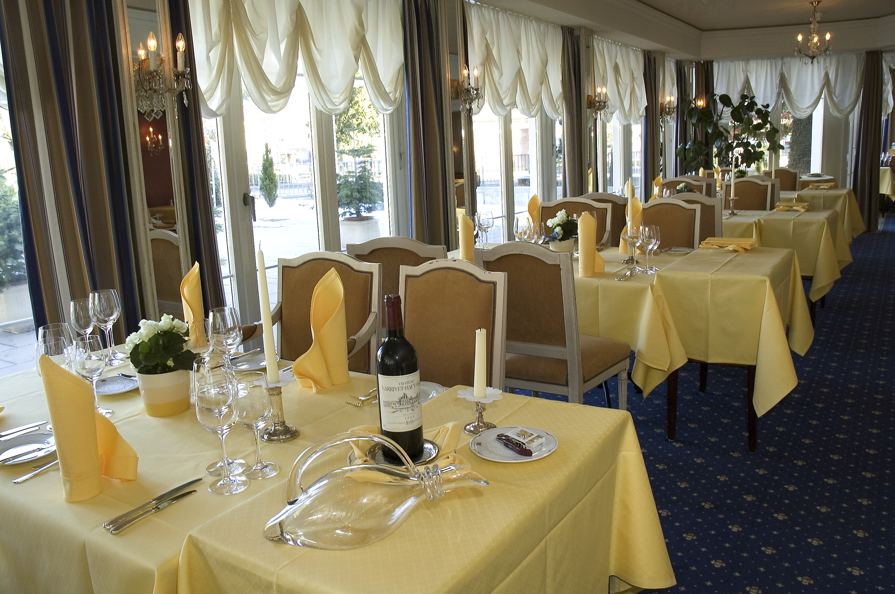 Restaurant L'Ambiance des Lindner Grand Hotel Beau Rivage in Interlaken/Schweiz.
