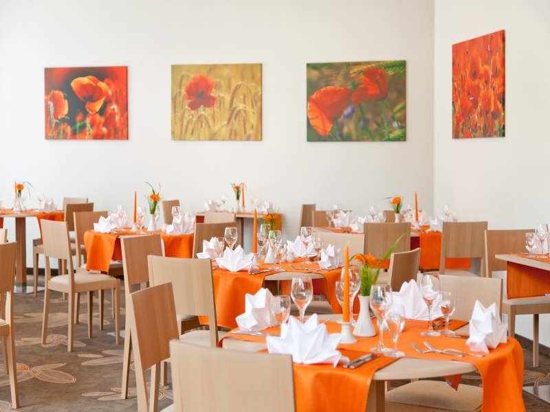 Restaurant Orange im Parkhotel Rügen.