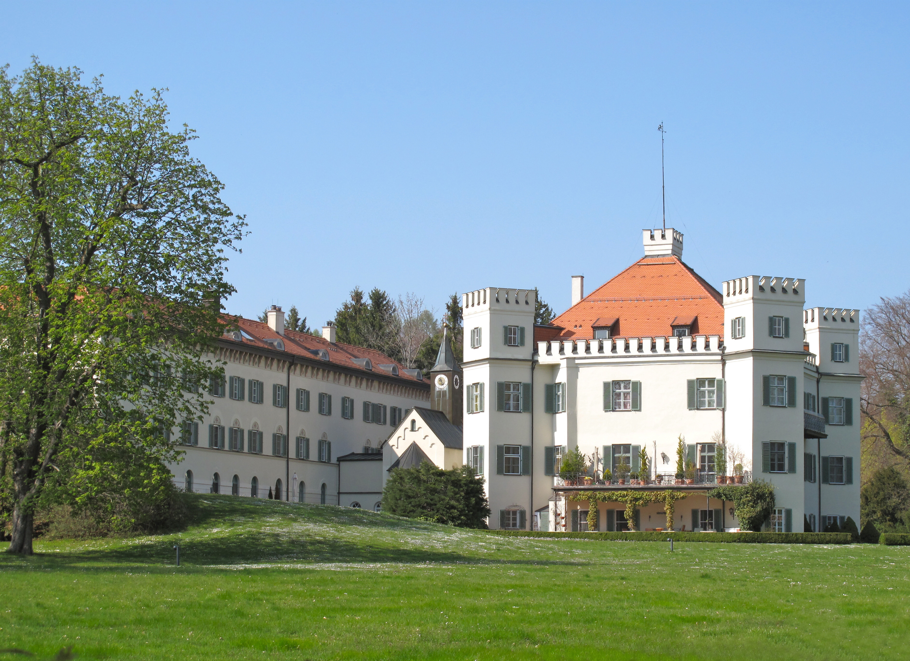 Schloss Possenhofen in Oberbayern.

