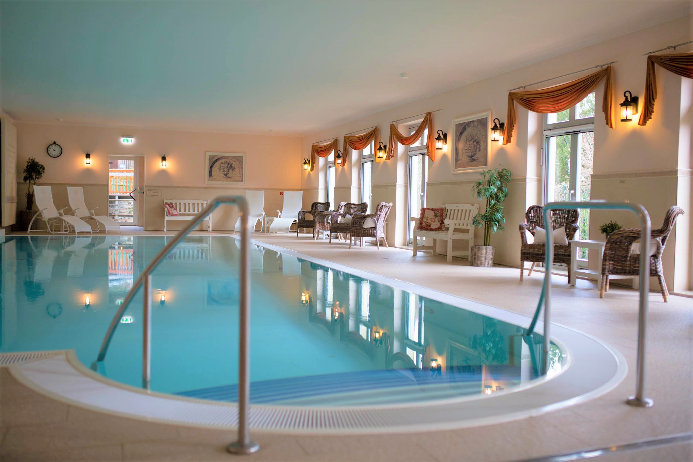 Pool im Schlosshotel, Tangermünde.
