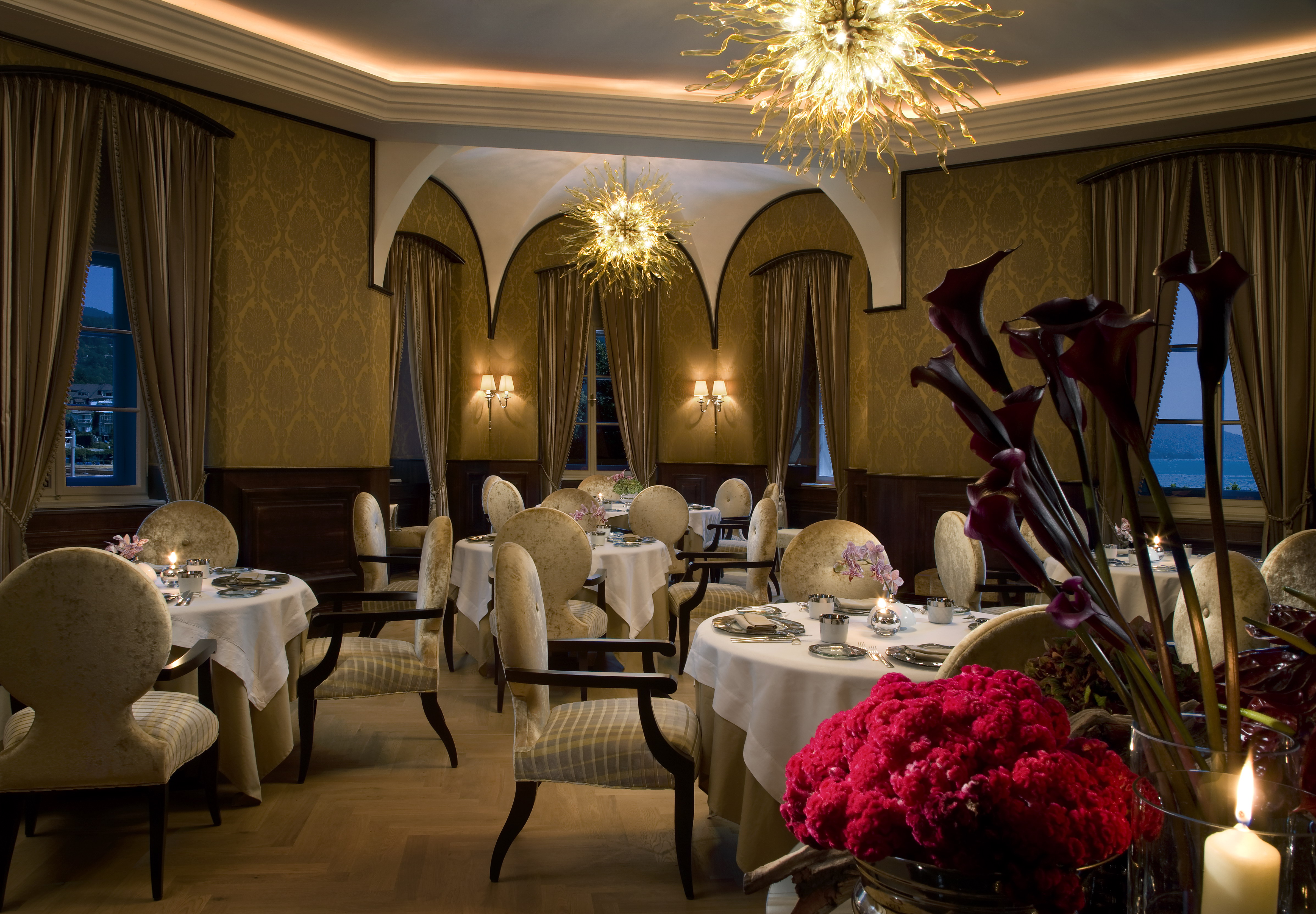Restaurant im Schlosshotel Velden.
