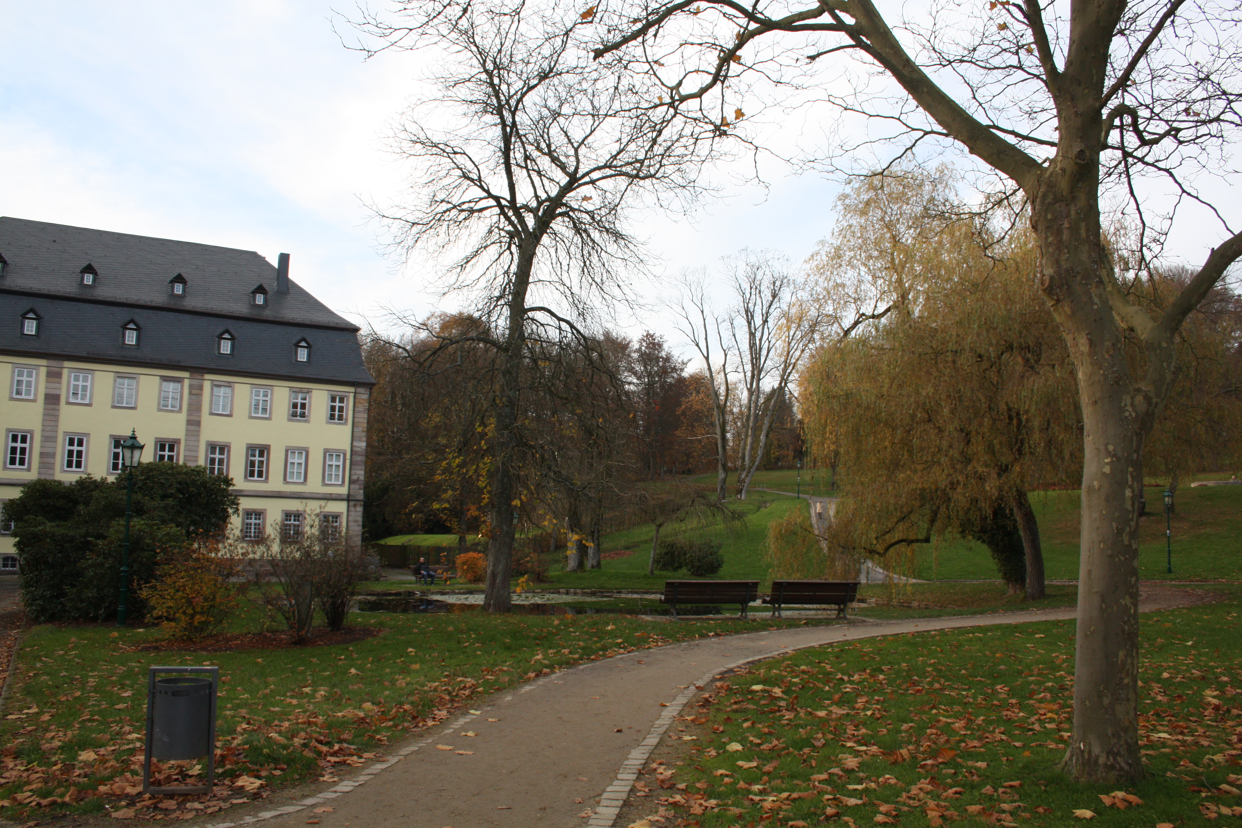 Schlosspark Gersfeld.
