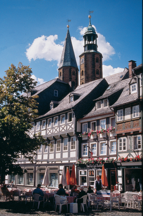 Goslar: Fachwerkhäuser am Schuhhof