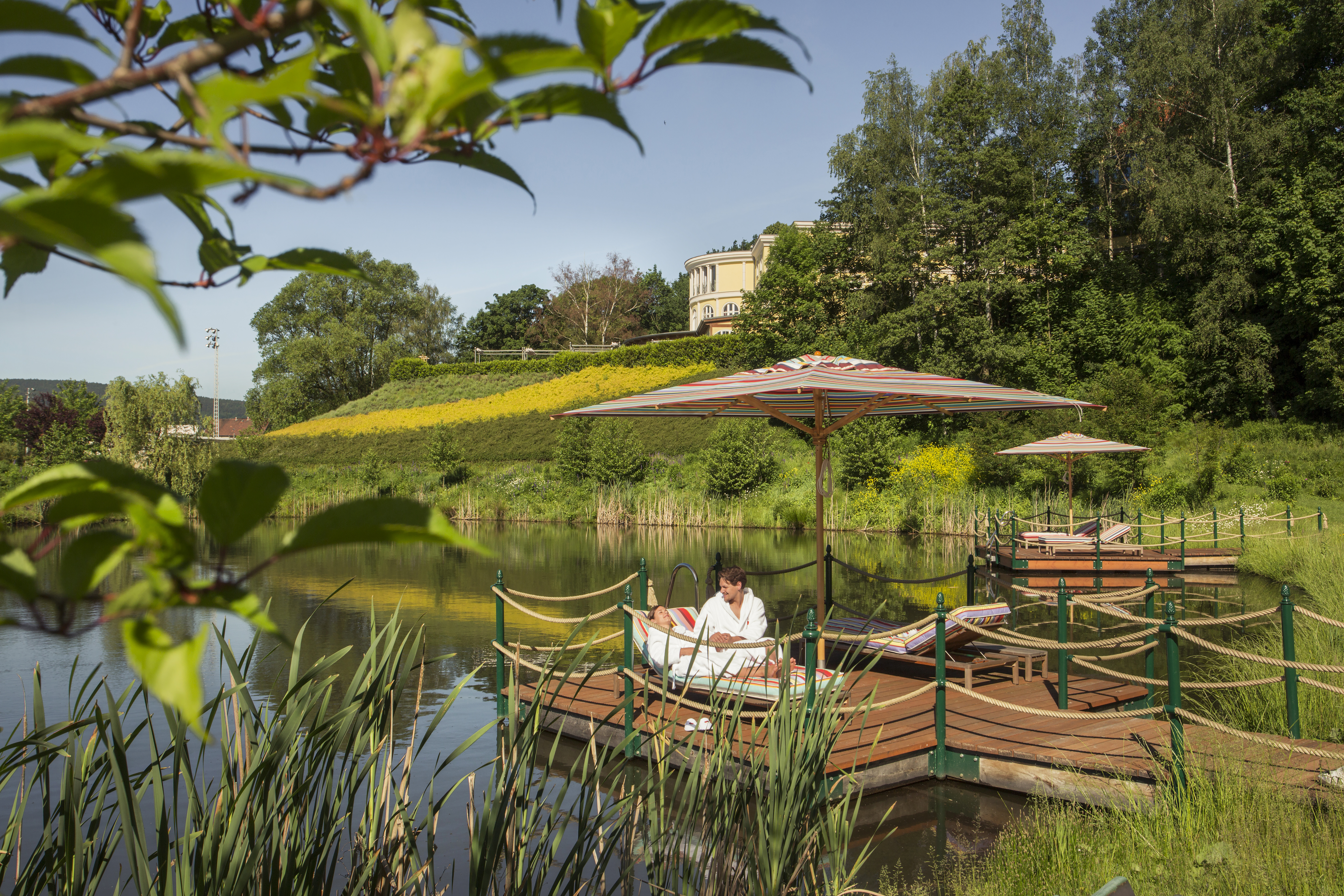 Ruheoase am See beim SPA-Tempel Hotel SCHUMANN, Schirgiswalde-Kirschau.
