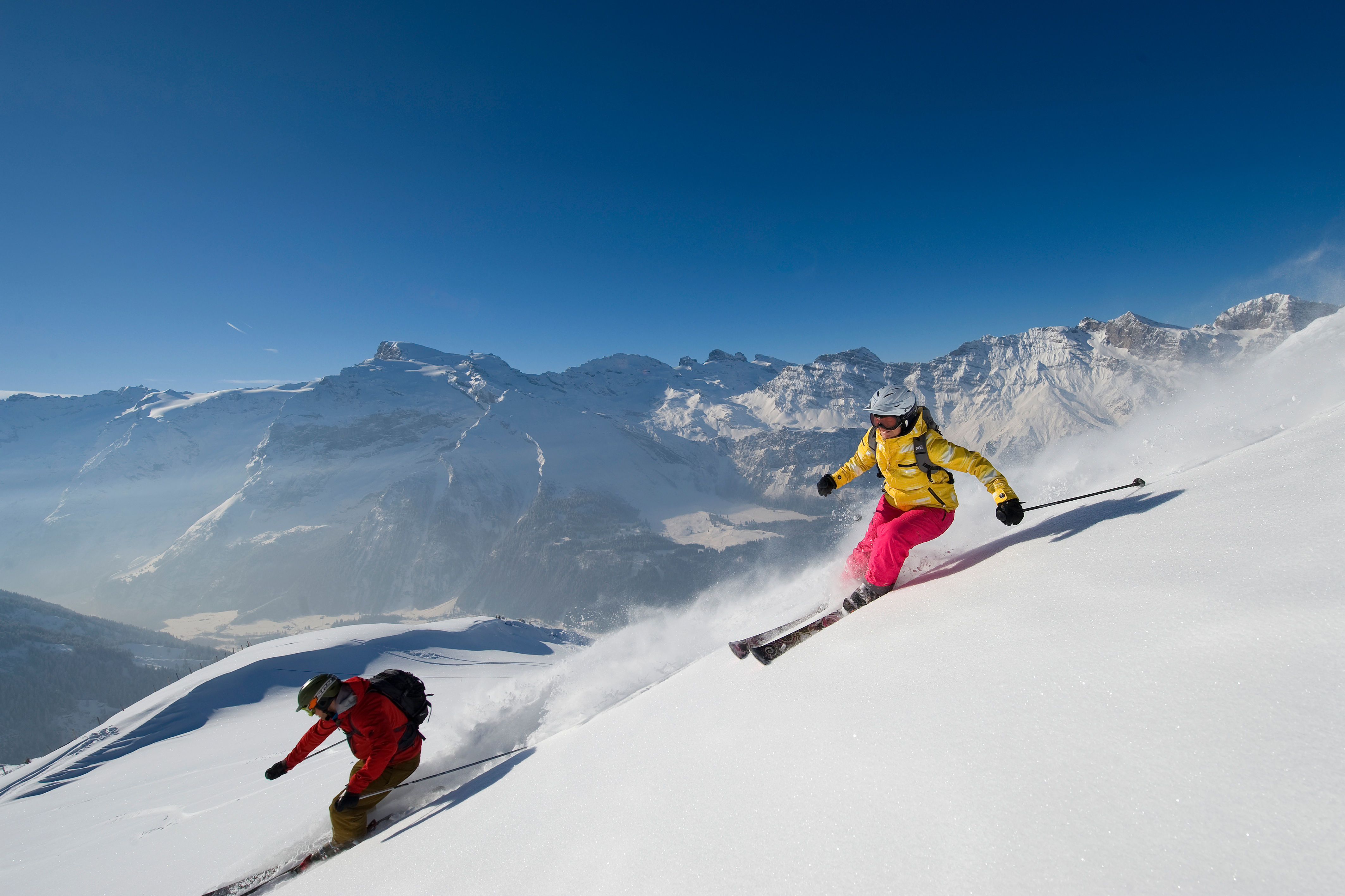 Ski- und Freeride-Gebiet Engelberg.
