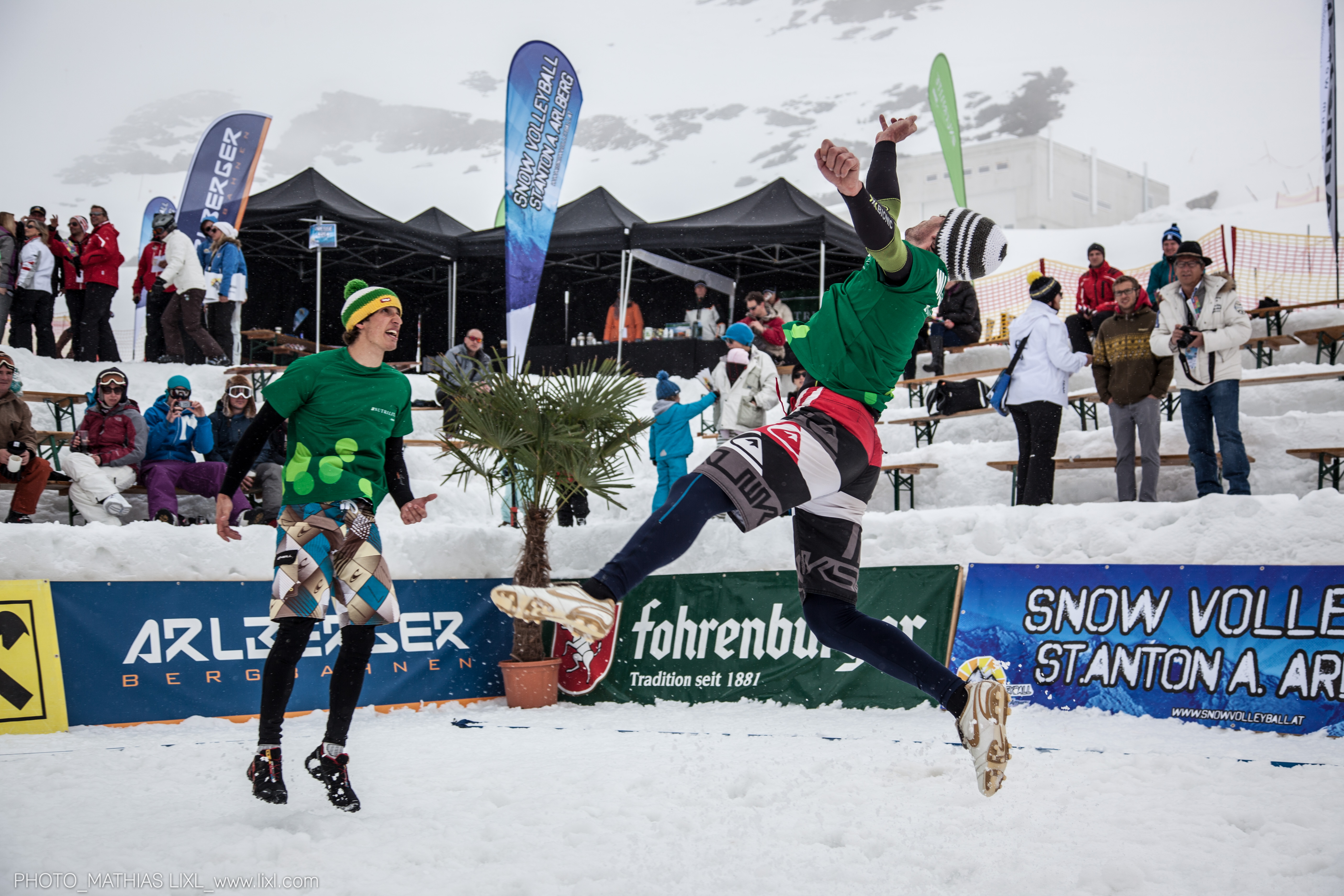 „Snow Volleyball Tour in St. Anton am Arlberg.
