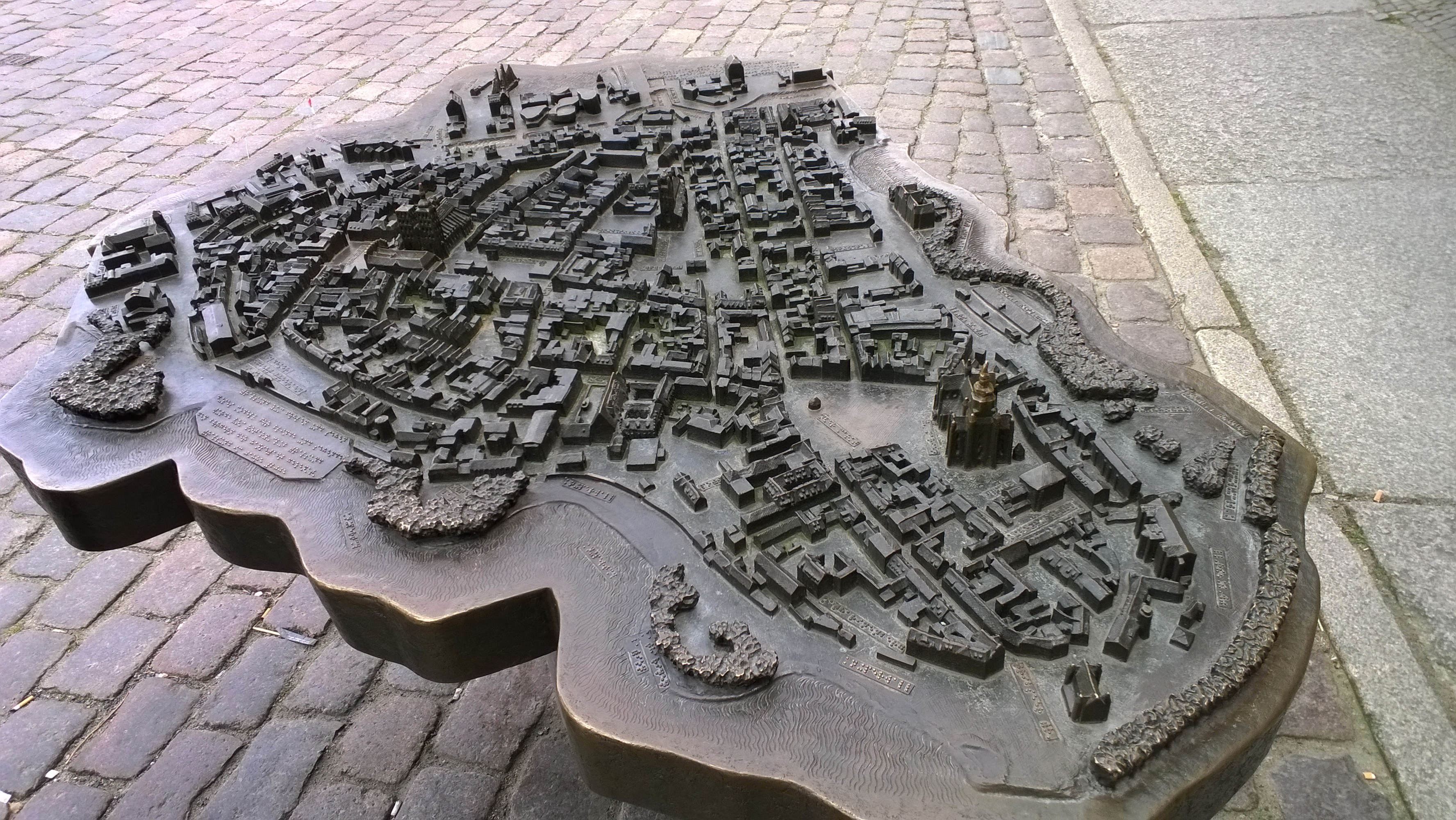 Stralsund in Miniatur am Marktplatz.
