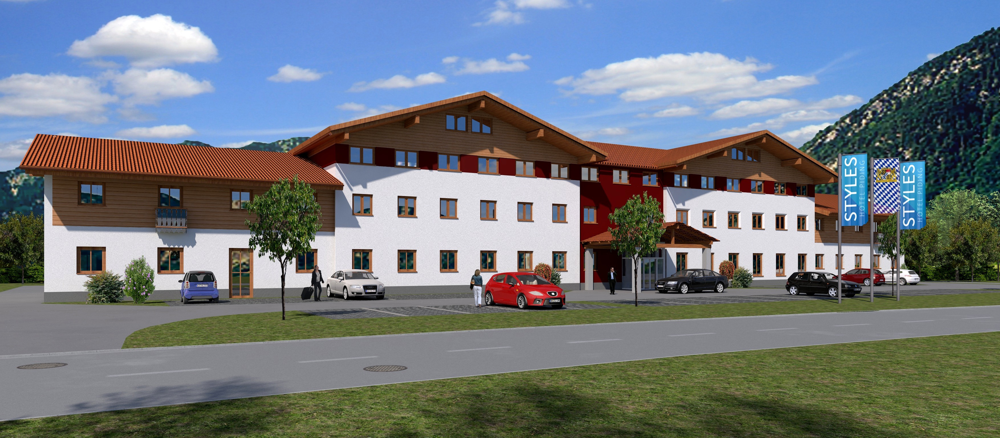 Rendering vom Styles Hotel Piding GmbH.
