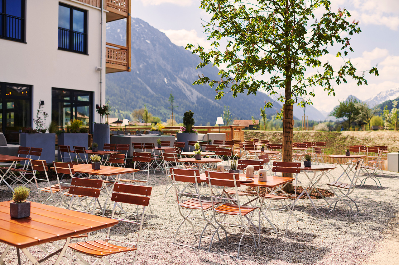 Terrasse aja Resort, Ruhpolding.
