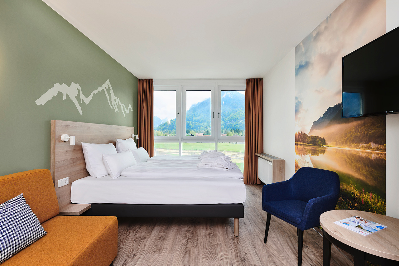 Zimmer im aja Resort, Ruhpolding.
