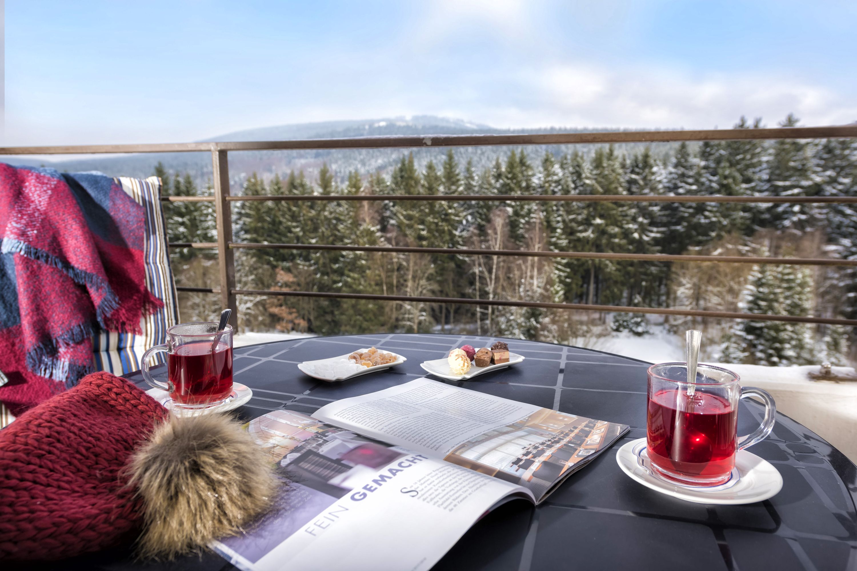 Ausblick im Winter, AHORN Harz Hotel Braunlage.