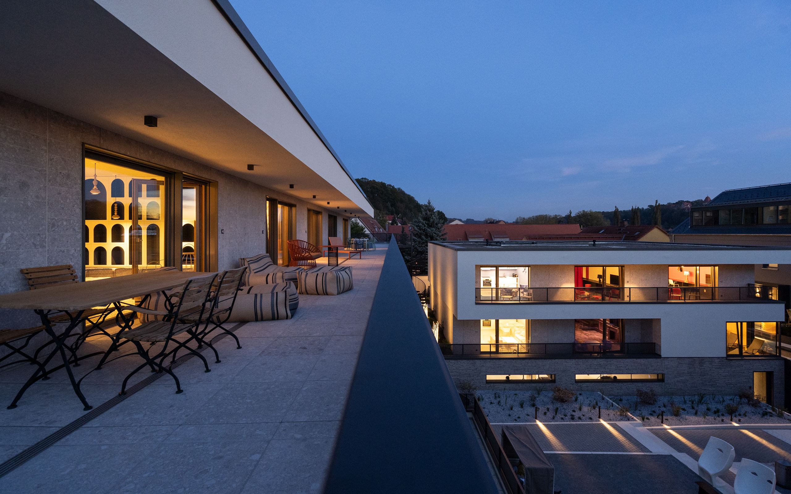 Dachblick vom Designhotel Laurichhof, Pirna.
