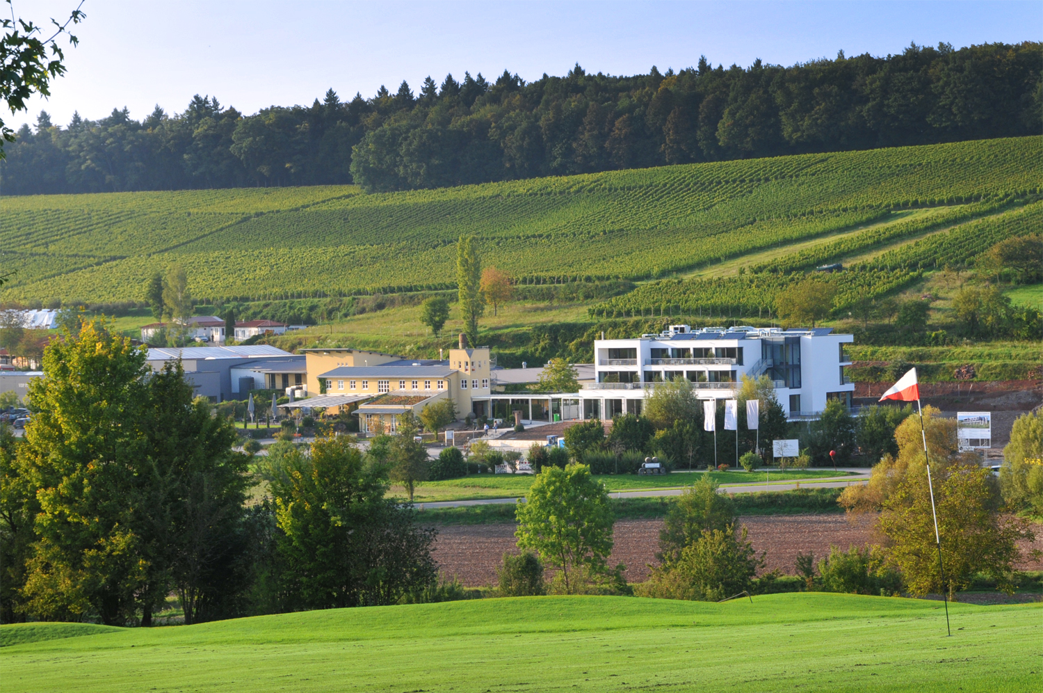 Landschaft um den HEITLINGER HOF, Östringen.
