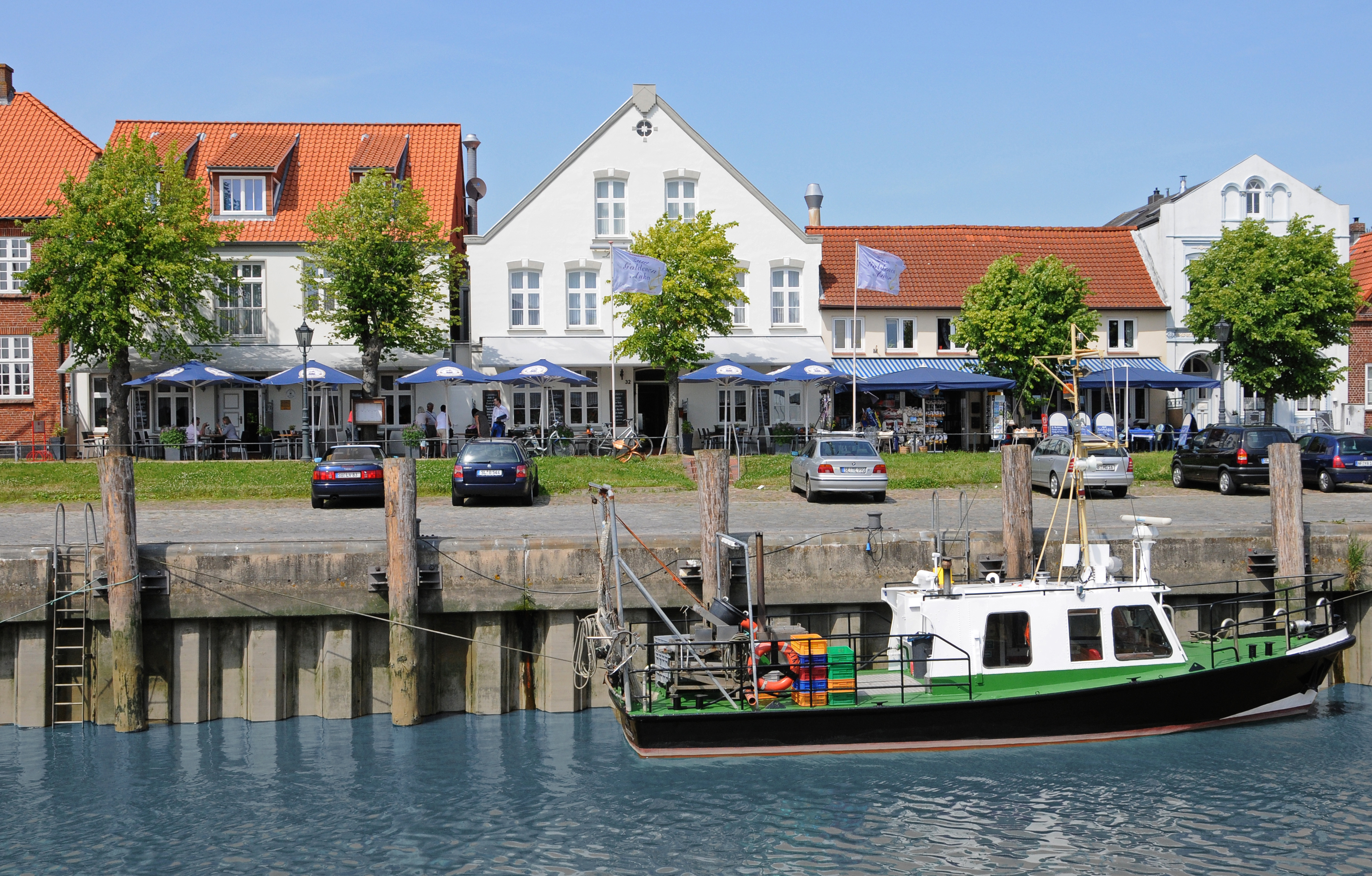 Hotel am Hafen: Zum Goldenen Anker in Tönning.
