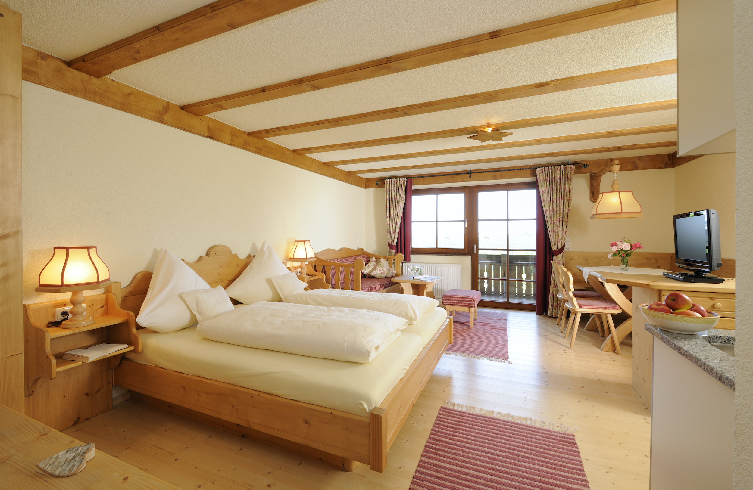 Juniorsuite im Naturresort Gerbehof, Friedrichshafen.
