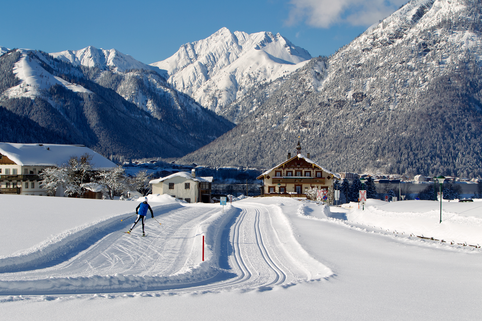 Langlauf am Achensee.
