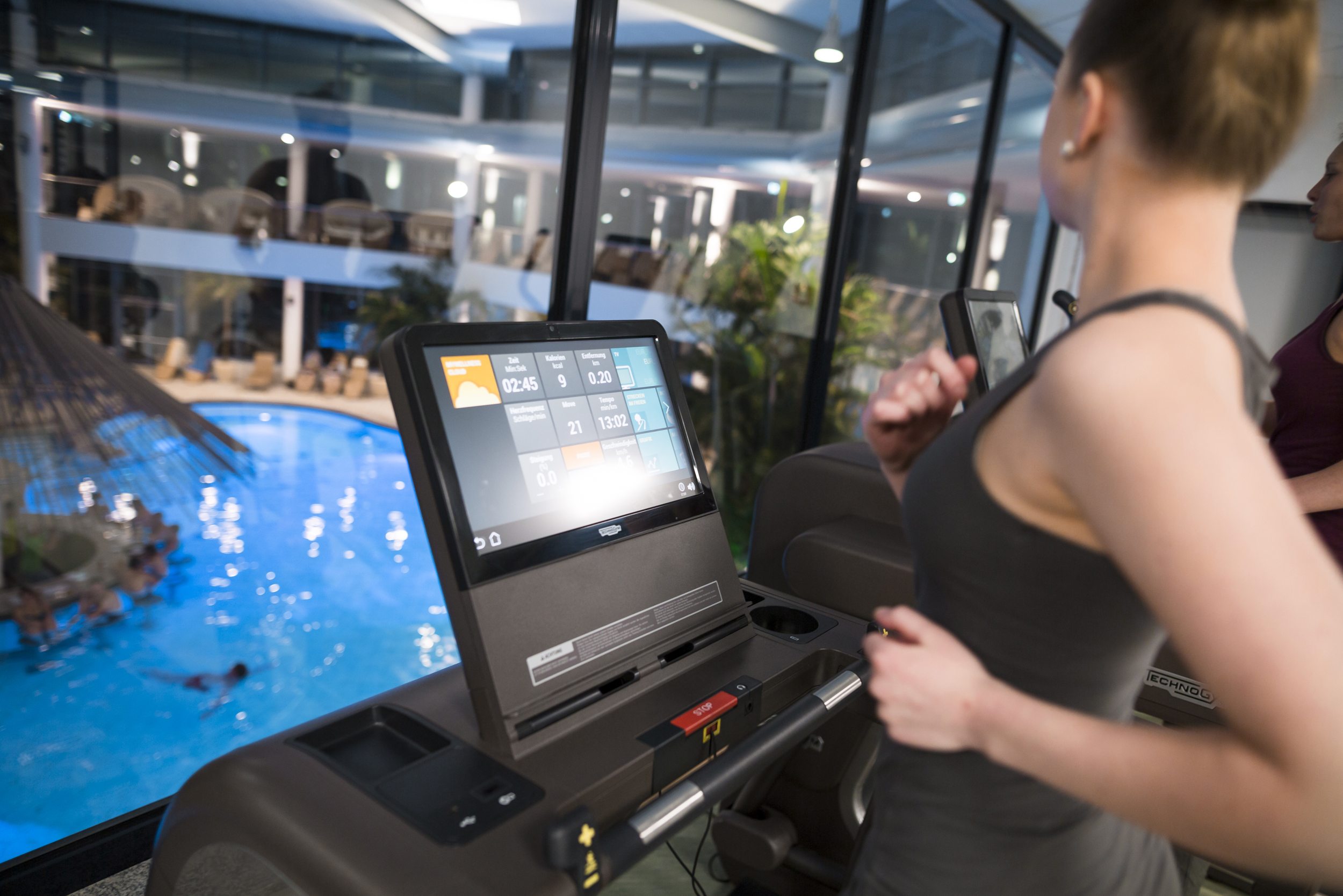 Fitnessbereich vom Siebenquell® GesundZeitResort im Fichtelgebirge, Weißenstadt.
