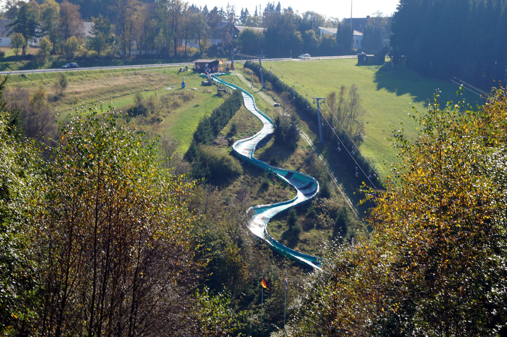 Tubing-Bahn Winterberg.
