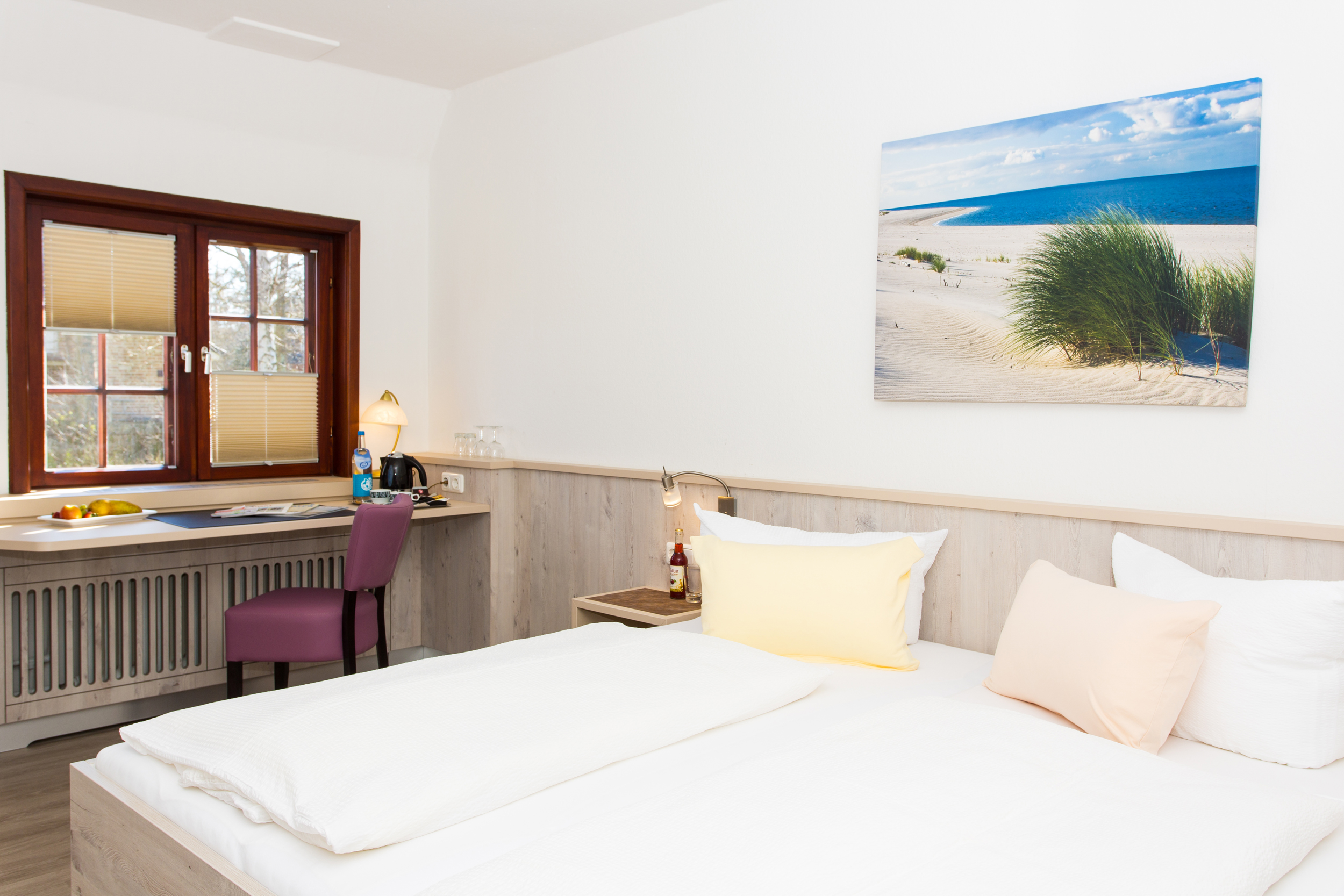 Zimmer im Familienhotel Letj Briis, Norddorf auf Amrum.
