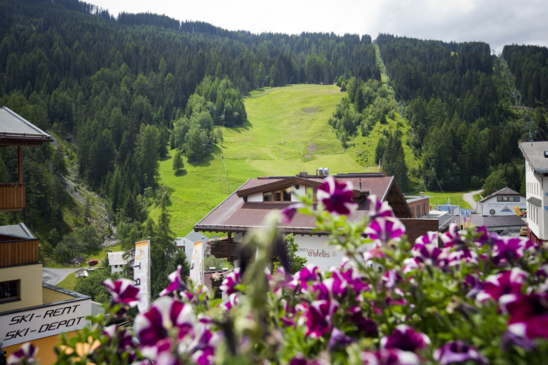 Ausblick vom Balkon im Hotel Gabriela