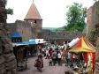 Mittelaltermarkt auf der Burg Wertheim.