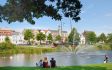 Der Ritzebütteler Schleusenpriel ist ein Mündungsbereich im historischen Zentrum Cuxhavens.
