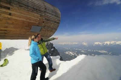 Panorama-Kletterei im Winter auf über 2000 Metern
