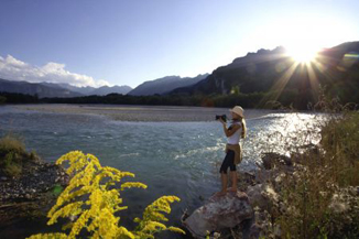 Genussradeln am wilden Fluss