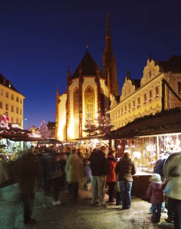 Stimmungsvoller Weihnachtsmarkt in Würzburg